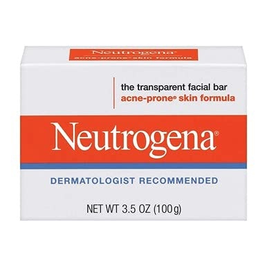 image:imageNeutrogena Transparent Facial Bars AcneProne Skin Formula 35 Ounce Pack of 8Unscented
