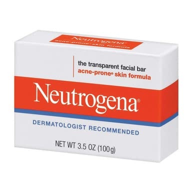 image:imageNeutrogena Transparent Facial Bars AcneProne Skin Formula 35 Ounce Pack of 8Unscented