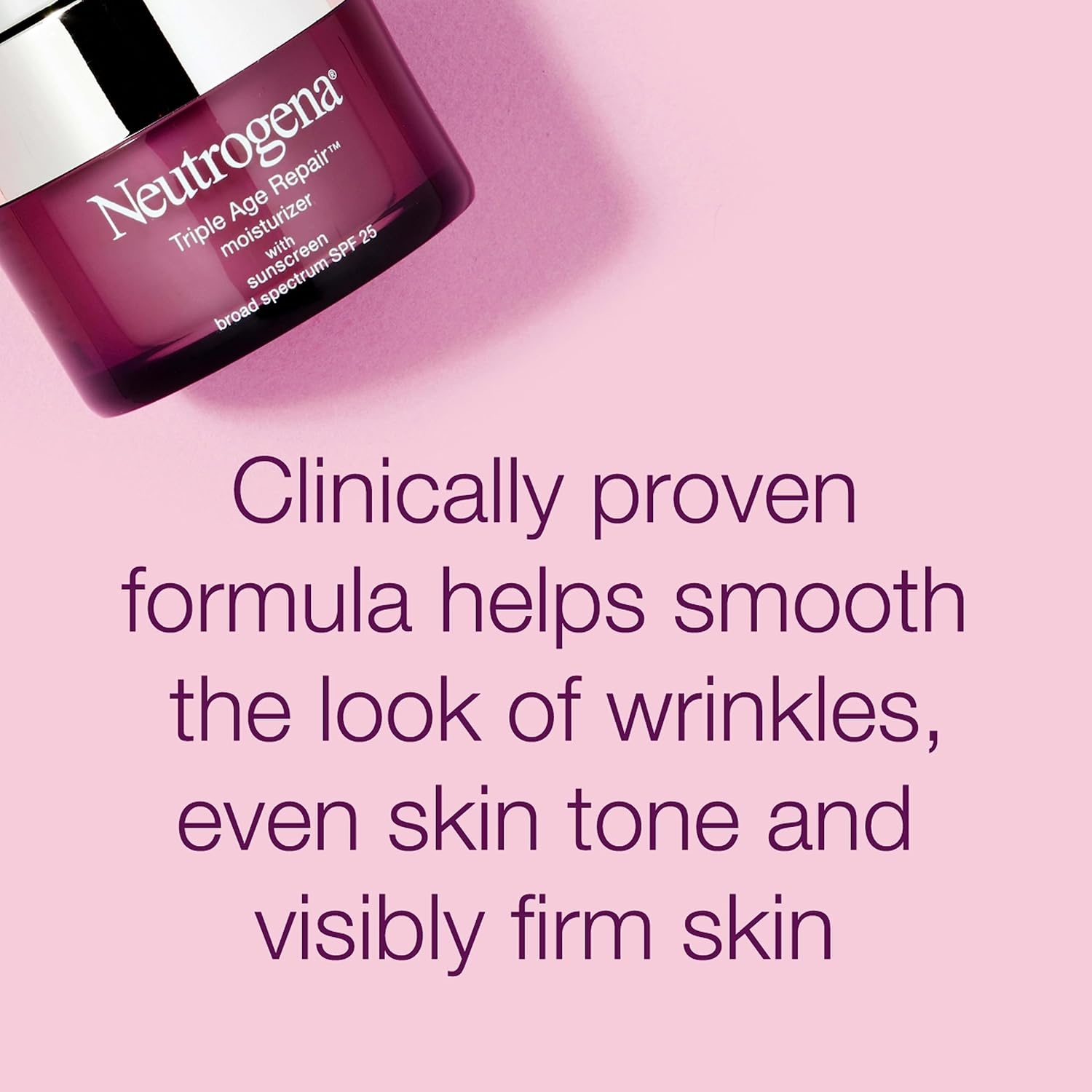 image:imageNeutrogena Triple Age Repair Face Moisturizer SPF 25 AntiAging Cream with Hexinol Technology Vitamin C Glycerin and Shea Butter to Help Reduce Wrinkles 17 fl oz17 Ounce Pack of 12