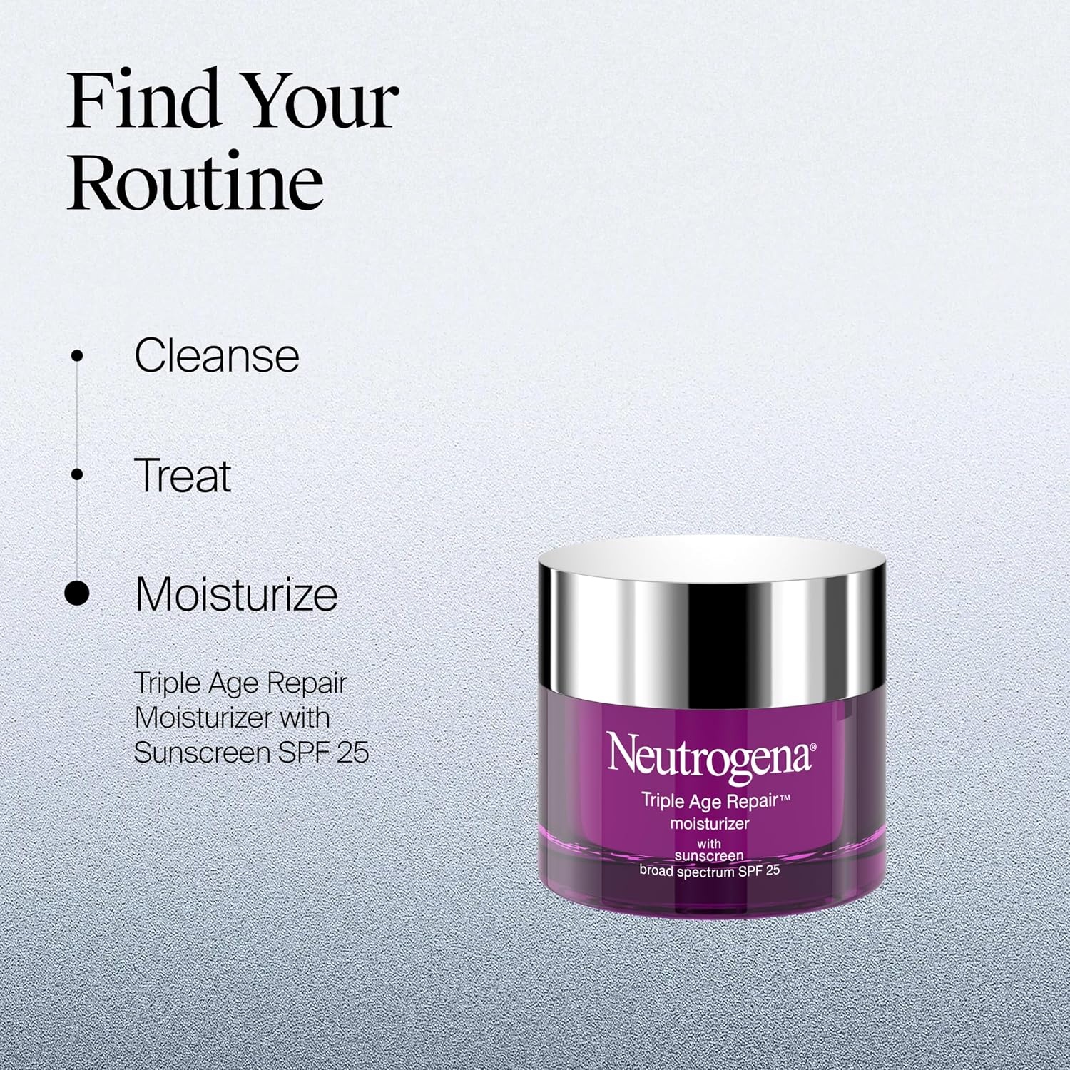 image:imageNeutrogena Triple Age Repair Face Moisturizer SPF 25 AntiAging Cream with Hexinol Technology Vitamin C Glycerin and Shea Butter to Help Reduce Wrinkles 17 fl oz17 Ounce Pack of 1