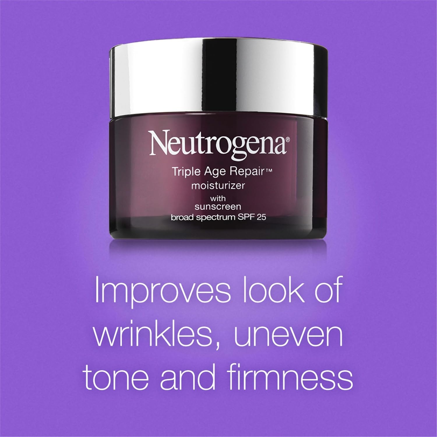 image:imageNeutrogena Triple Age Repair Face Moisturizer SPF 25 AntiAging Cream with Hexinol Technology Vitamin C Glycerin and Shea Butter to Help Reduce Wrinkles 17 fl oz17 Ounce Pack of 12
