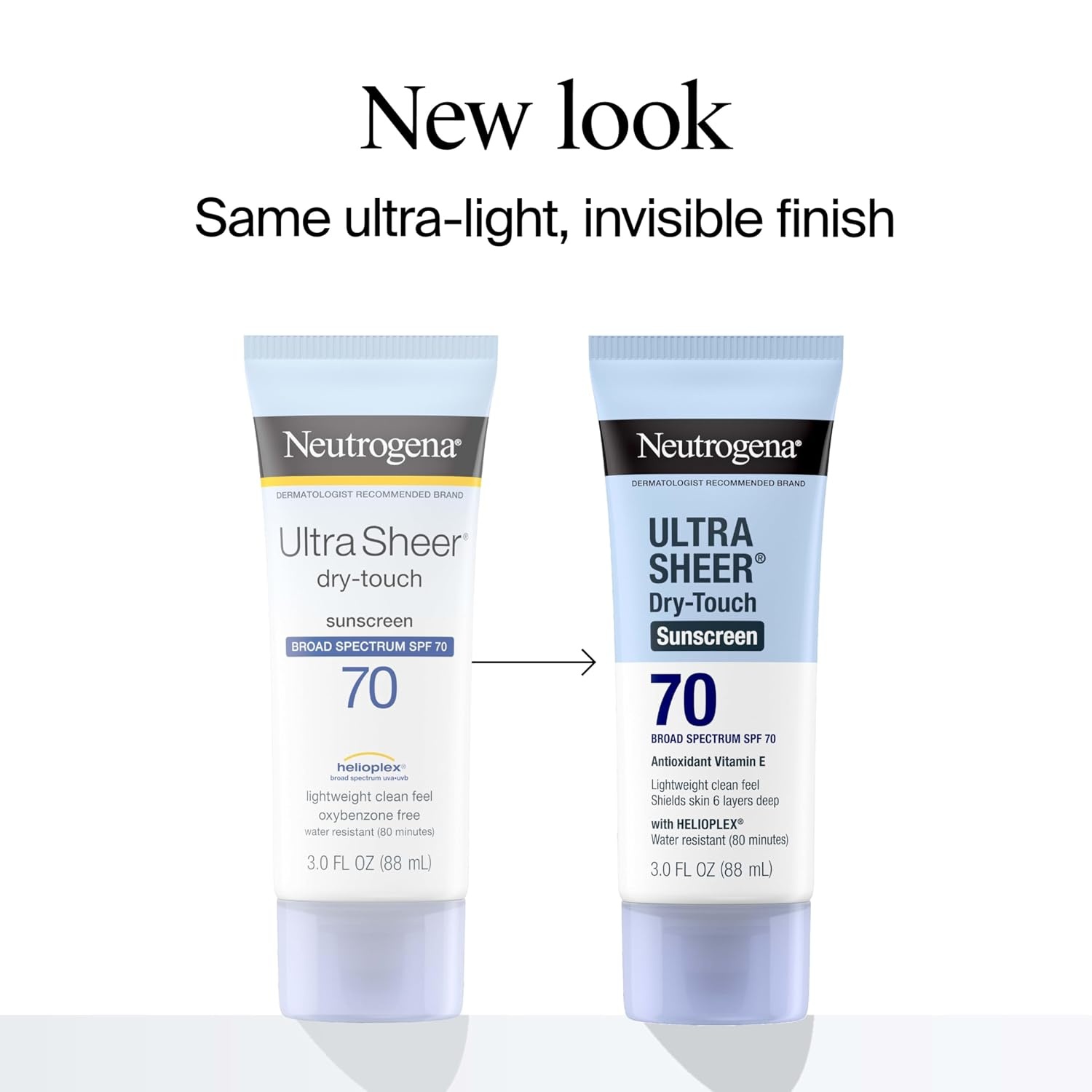 image:imageNeutrogena Ultra Sheer Dry Touch Sunscreen Lotion SPF 70 Broad Spectrum UVA UVB Protection Lightweight Water Resistant up to 80 Minutes Oil PABA Oxybenzone Free 3 fl oz3 Fl Oz Pack of 12