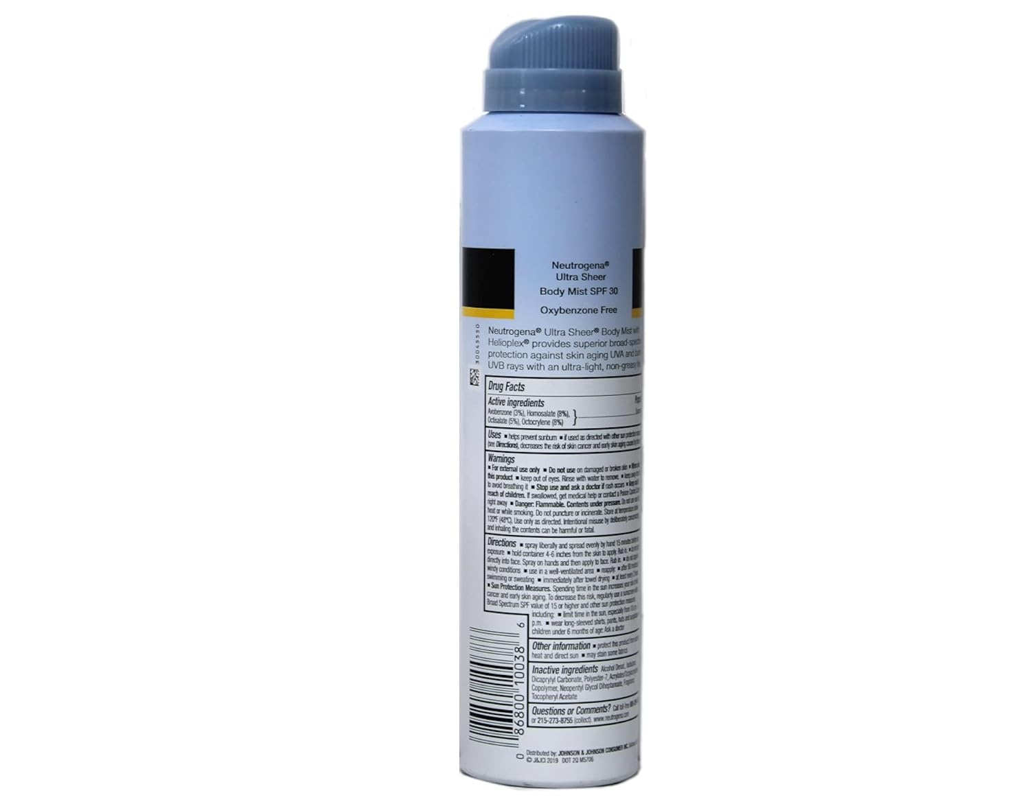 image:imageNeutrogena Ultra Sheer Dry Touch Sunscreen Spray SPF 70 Broad Spectrum UVA UVB Protection Lightweight Water Resistant up to 80 Minutes Oil PABA Oxybenzone Free 3pack of 5 oz5 Ounce Pack of 2