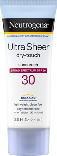 image:imageNeutrogena Ultra Sheer DryTouch Sunscreen SPF 30 for Face amp Body Lightweight Non Greasy Broad Spectrum UVAUVB Protection No White Cast Water Resistant 80 Min Travel Sunscreen Lotion 3 fl oz3 Fl Oz Pack of 3
