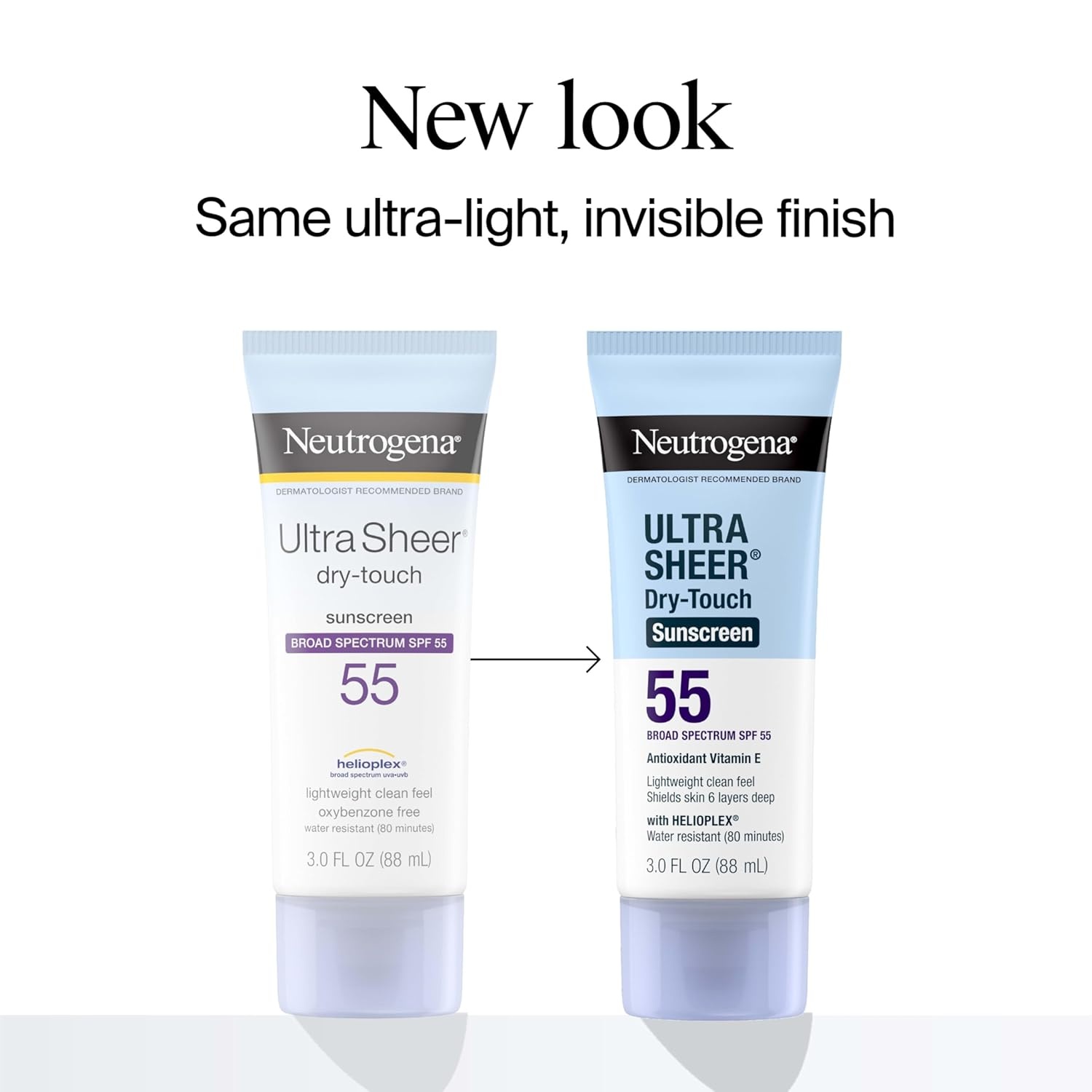 image:imageNeutrogena Ultra Sheer DryTouch Sunscreen SPF 55 for Face amp Body Lightweight Non Greasy Broad Spectrum UVAUVB Protection No White Cast Water Resistant 80 Min Travel Sunscreen Lotion 3 fl oz3 Fl Oz Pack of 12