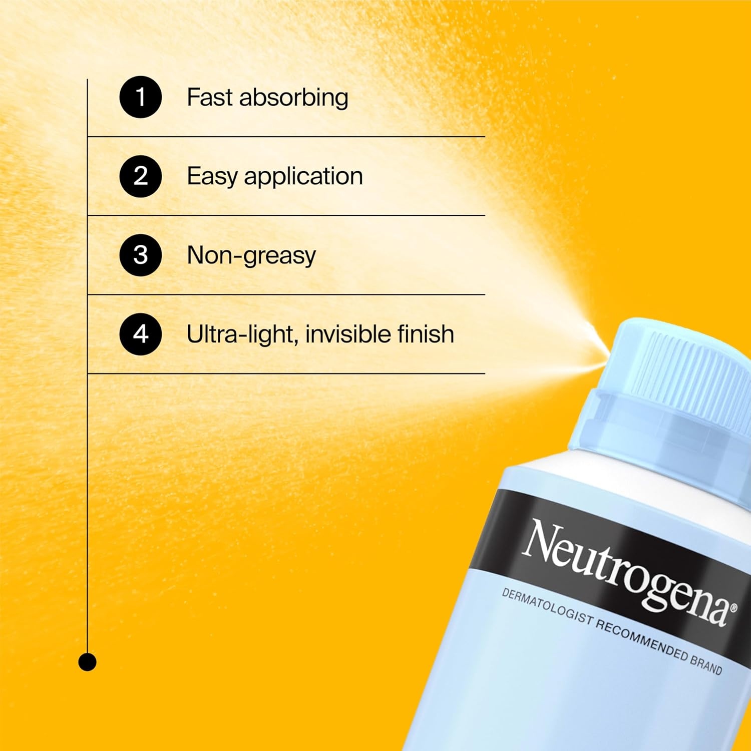 image:imageNeutrogena Ultra Sheer Sunscreen Spray SPF 30 Body Mist Lightweight NonGreasy Broad Spectrum UVAUVB Protection OilFree amp NonComedogenic Water Resistant Spray Sunscreen 80 min Pack of 3 5 oz