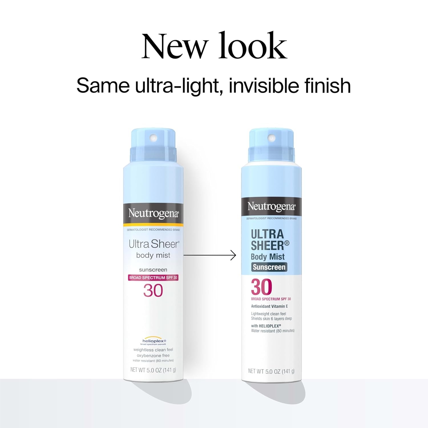 image:imageNeutrogena Ultra Sheer Sunscreen Spray SPF 30 Body Mist Lightweight NonGreasy Broad Spectrum UVAUVB Protection OilFree amp NonComedogenic Water Resistant Spray Sunscreen 80 min Pack of 3 5 oz