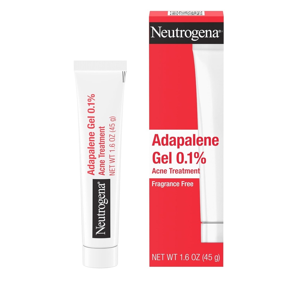image:imageNeutrogena 01 Adapalene Gel Acne Treatment Topical for Acne Adapalene Medication for Blemishes Once Daily Topical Retinoid to Prevent Breakouts Oil amp FragranceFree 16 oz