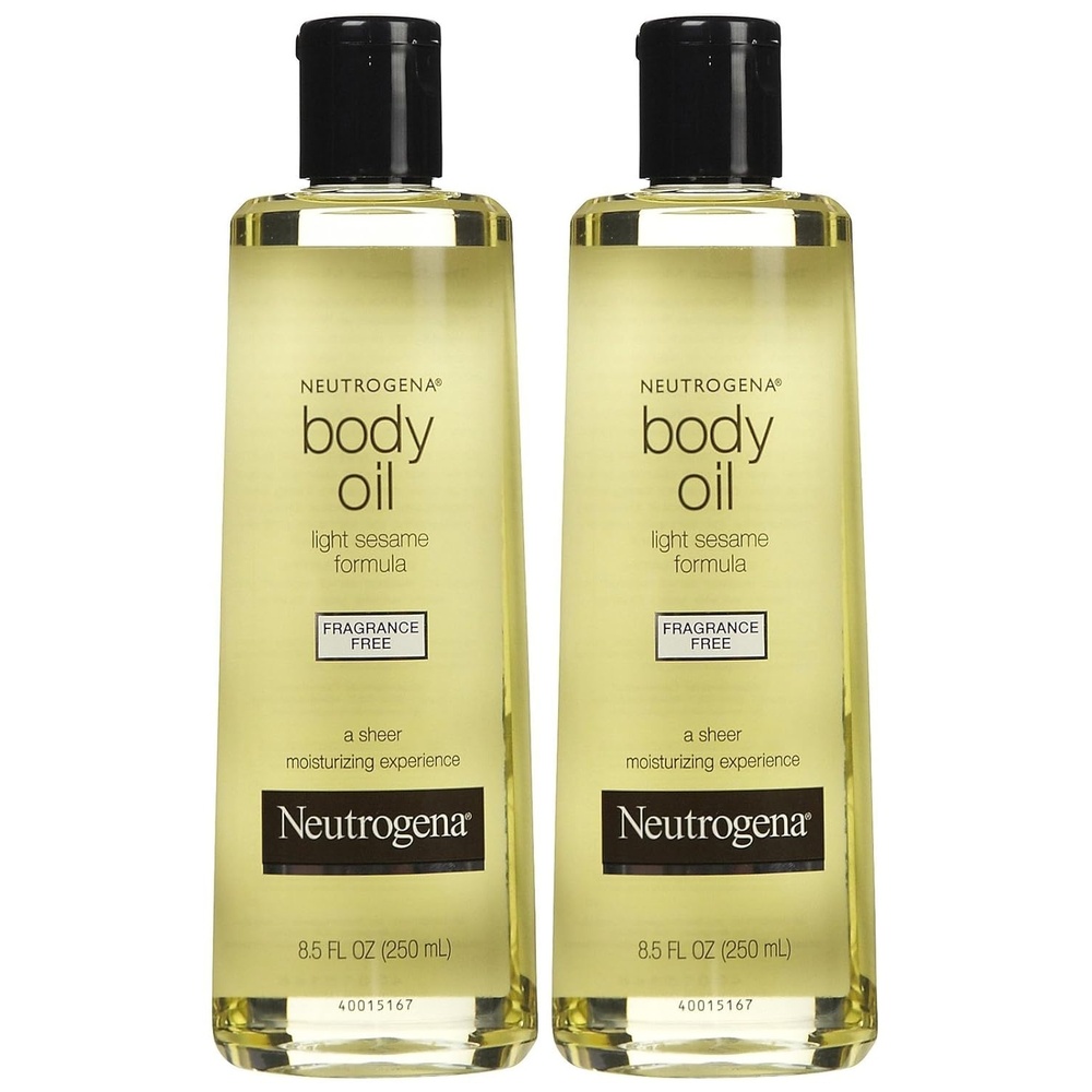 image:imageNeutrogena Body Oil Light Sesame Formula 85 fl oz Radiant Glow Moisturizer for Dry Skin Bath amp Shower Oil For Smooth and Hydrated Skin85 Fl Oz Pack of 2
