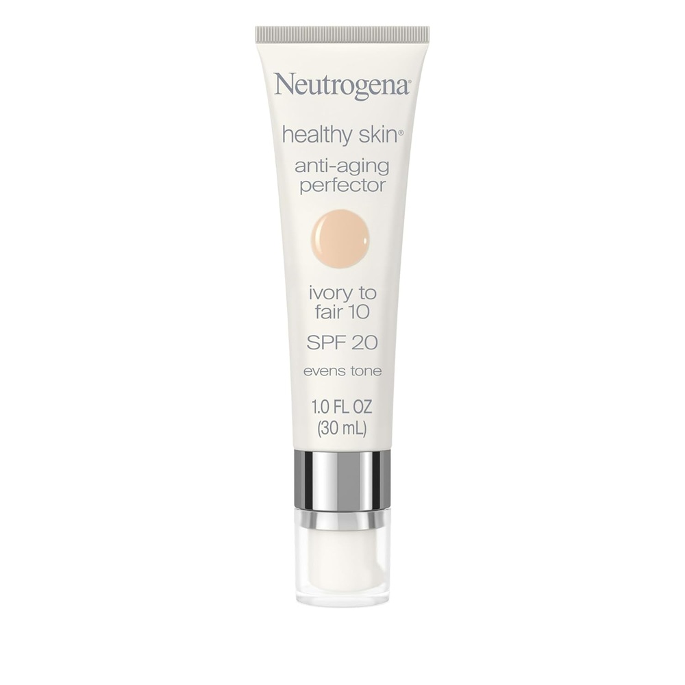 image:imageNeutrogena Healthy Skin AntiAging Perfector Tinted Facial Moisturizer and Retinol Treatment with Broad Spectrum SPF 20 Sunscreen with Titanium Dioxide 60 Medium to Deep 1 fl oz10 Ivory Fair