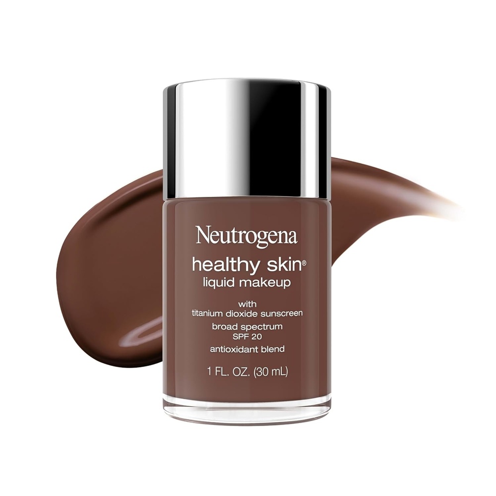 image:imageNeutrogena Healthy Skin Liquid Foundation Makeup with Broad Spectrum SPF 20 Sunscreen Lightweight Medium Coverage Makeup with Sunscreen and ProVitamin B5 Classic Ivory 160C 1 fl ozWalnut