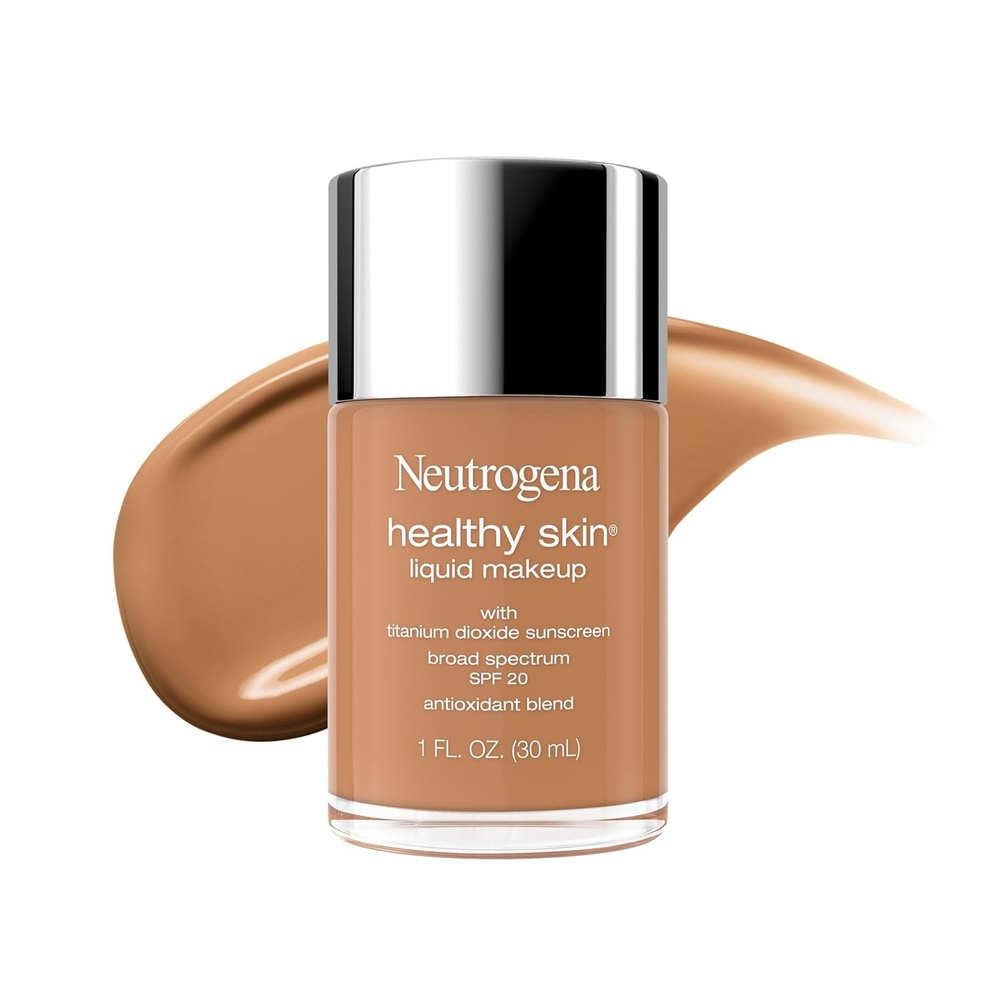 image:imageNeutrogena Healthy Skin Liquid Foundation Makeup with Broad Spectrum SPF 20 Sunscreen Lightweight Medium Coverage Makeup with Sunscreen and ProVitamin B5 Classic Ivory 160C 1 fl ozWarm Bronze