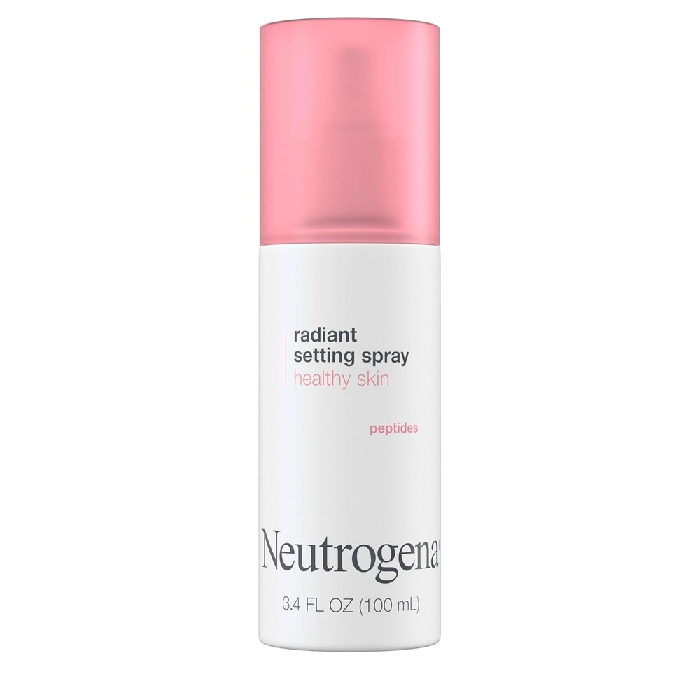 image:imageNeutrogena Healthy Skin Radiant Setting Spray LongLasting Face Mist with Antioxidants amp Peptides Lightweight Hydrating Formula Locks Makeup for Glowing Refreshed Skin 34 fl OzMakeup Setting Spray