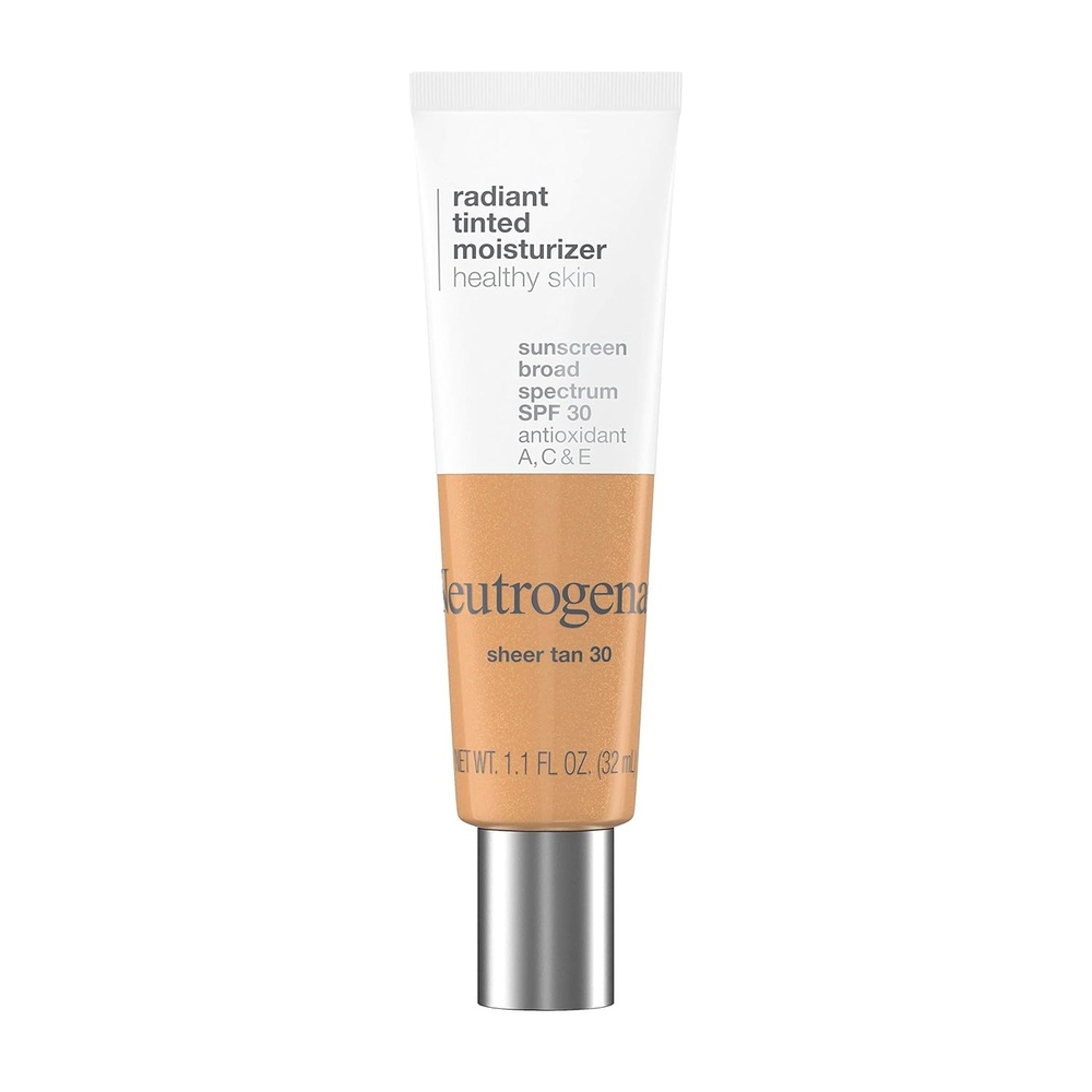 image:imageNeutrogena Healthy Skin Radiant Tinted Facial Moisturizer with Broad Spectrum SPF 30 Sunscreen Vitamins A C amp E Lightweight Sheer amp OilFree Coverage Sheer Fair 20 11 fl ozSheer Tan 30