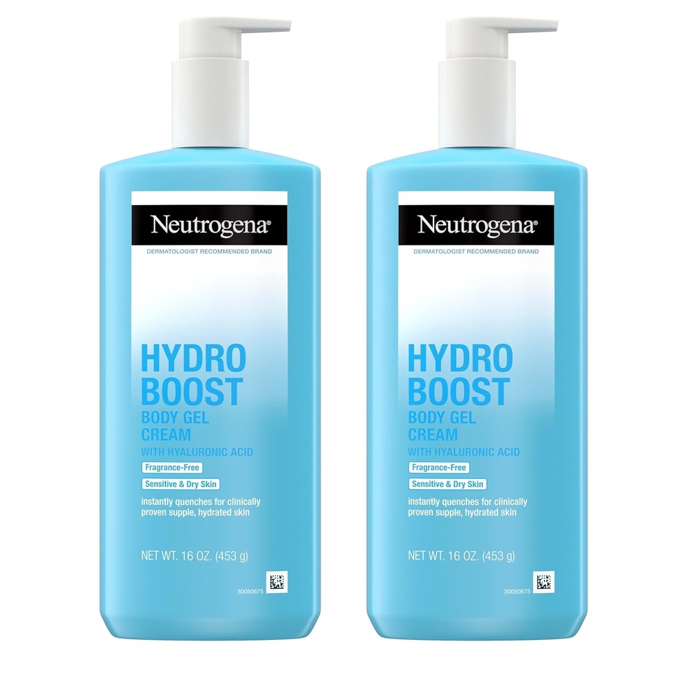 image:imageNeutrogena Hydro Boost Body Gel Cream Hydrating Body Lotion with Hyaluronic Acid for Sensitive Skin FragranceFree Hyaluronic Acid Moisturizer 16 oz 2 Pack16 Ounce Pack of 2
