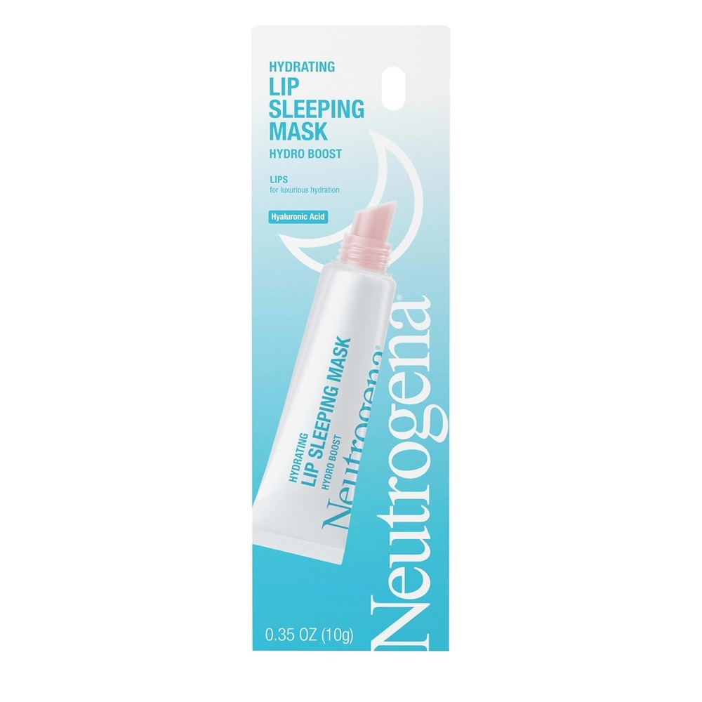 image:imageNeutrogena Hydro Boost Hydrating Lip Sleeping Mask with Hyaluronic Acid Clear Overnight and Daily Moisturizing Treatment for Very Dry Lips Fragrance Free Squeeze Tube Lip Balm 035 oz035 Ounce Pack of 1