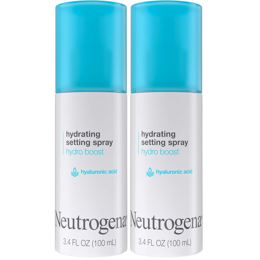 image:imageNeutrogena Hydro Boost Hydrating Makeup Setting Spray with Hyaluronic Acid Setting Spray for Smooth Dewy Skin Fragrance Free NonComedogenic amp Hypoallergenic 34 fl oz34 Fl Oz Pack of 2