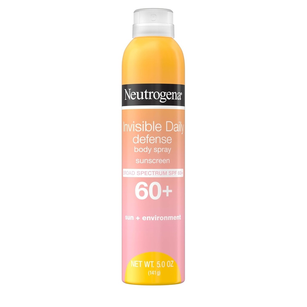 image:imageNeutrogena Invisible Daily Defense Body Sunscreen Spray Broad Spectrum SPF 60 OxybenzoneFree amp WaterResistant Sun amp Environmental Aggressor Protection Antioxidant Complex 50 oz5 Fl Oz Pack of 1