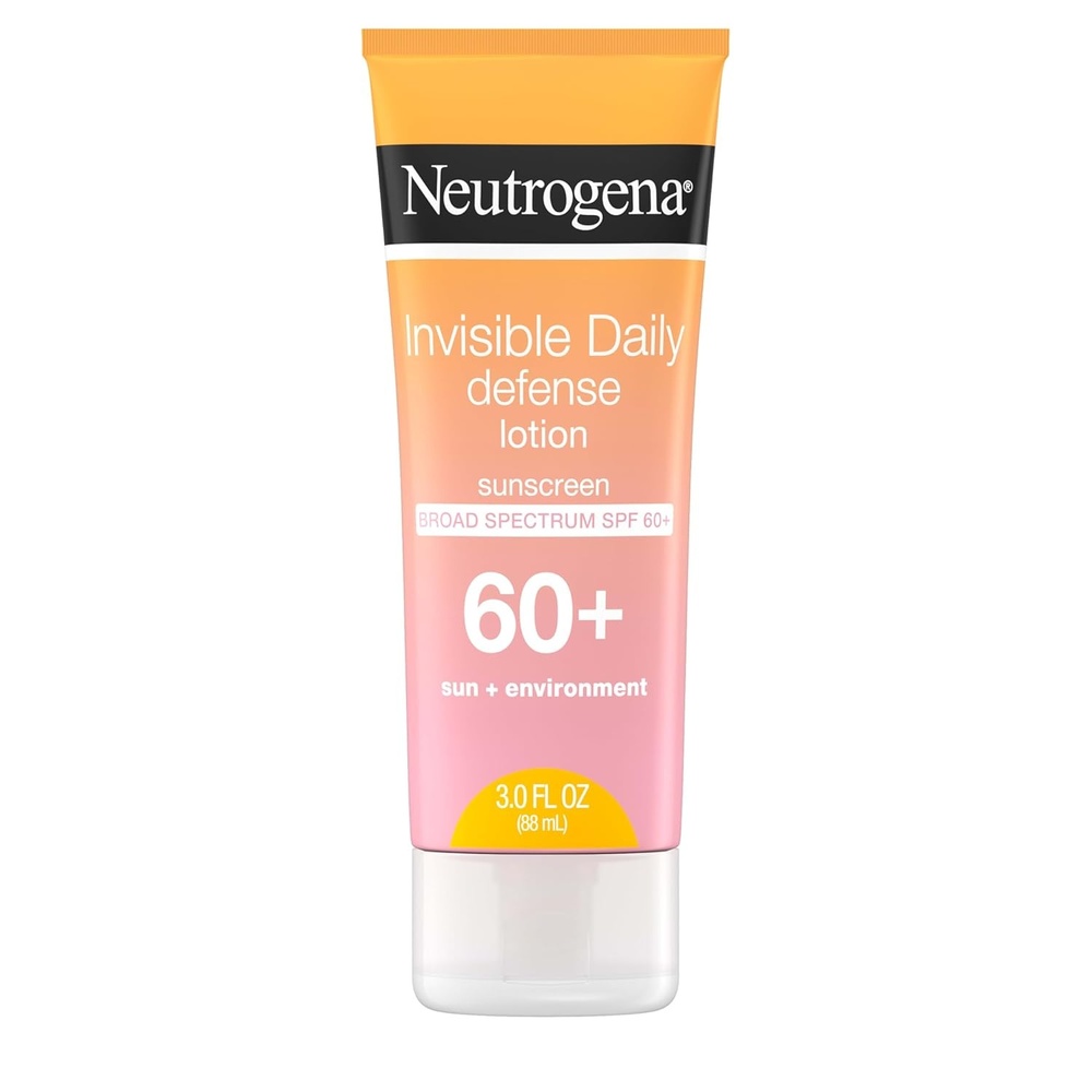 image:imageNeutrogena Invisible Daily Defense Sunscreen Lotion Broad Spectrum SPF 60 OxybenzoneFree amp WaterResistant Sun amp Environmental Aggressor Protection Antioxidant Complex 30 fl oz
