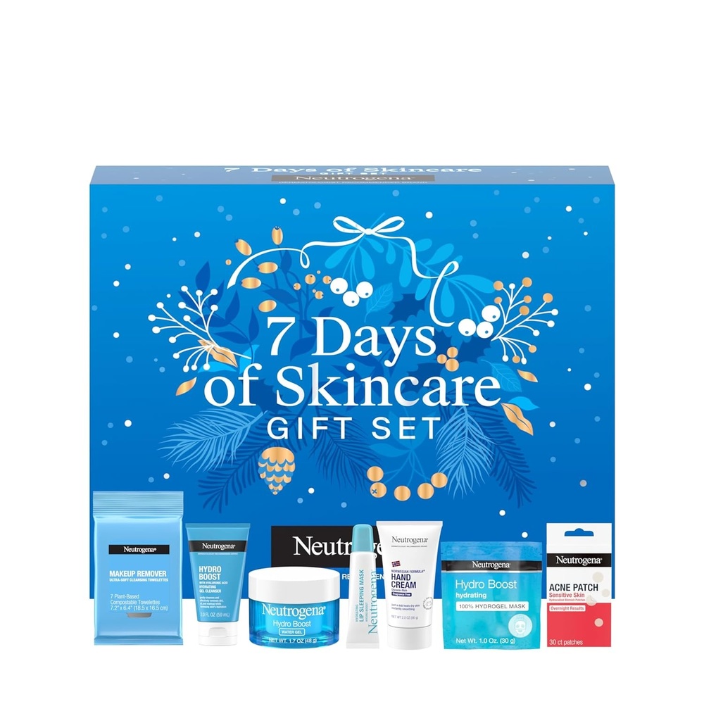 image:imageNeutrogena Makeup Remover Wipes for Face Daily Fragrance Free Gently Removes Oil Dirt and Waterproof Makeup in a Simple Fully PlantBased Cloth 2 pack of 25 ct7 Days of Neutrogena Giftset