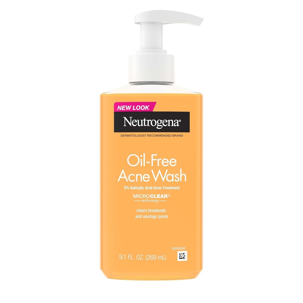 image:imageNeutrogena OilFree Acne Face Wash Facial Cleanser with Salicylic Acid Daily Cleanser for Oily amp AcneProne Skin Clears amp Helps Prevent Breakouts Clear Formula 91 fl oz Bottle