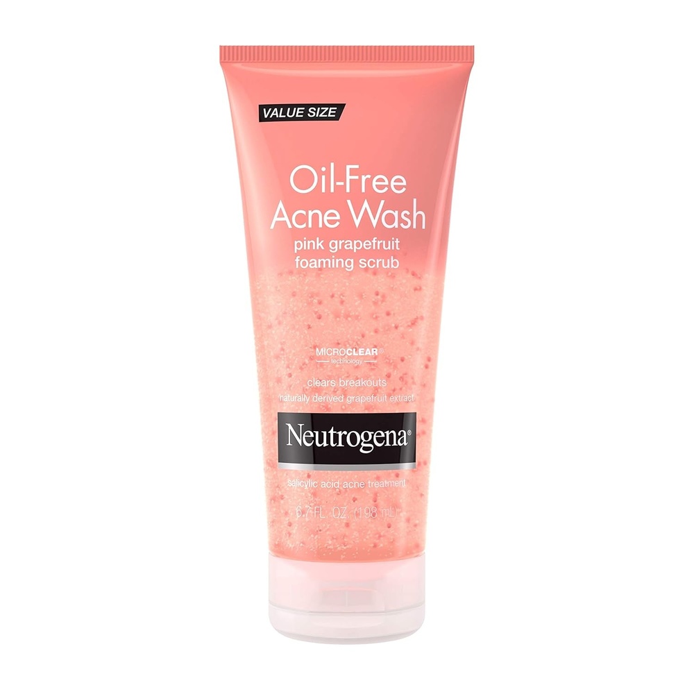 image:imageNeutrogena OilFree Acne Face Wash Pink Grapefruit Foaming Scrub Facial Cleanser with Salicylic Acid for Clear Skin Exfoliating Acne Treatment for Oily Face 67 fl oz 3Pack67 Fl Oz Pack of 1