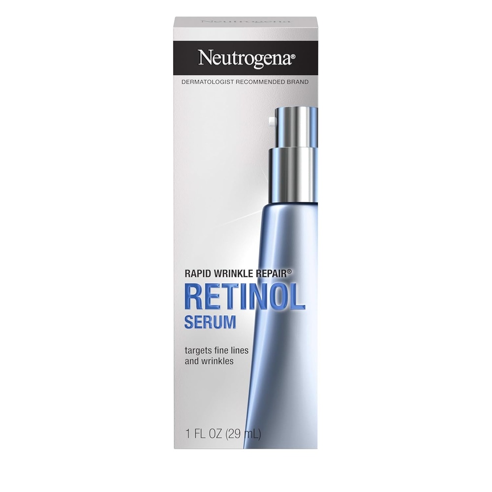 image:imageNeutrogena Rapid Wrinkle Repair Retinol Face Serum Daily AntiAging Serum for Face with Retinol amp Hyaluronic Acid to Fight Fine Lines Wrinkles amp Dark Spots 1 fl oz