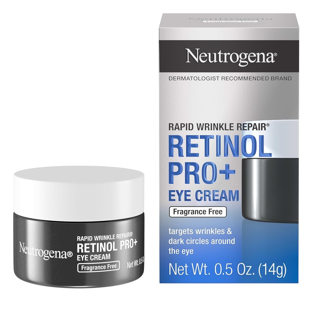 image:imageNeutrogena Rapid Wrinkle Repair Retinol Pro AntiWrinkle Eye Cream Targeted Eye Cream for Wrinkles amp Dark Circles Formulated without Fragrance Dyes Phthalates and Parabens 05 oz05 Ounce Pack of 1