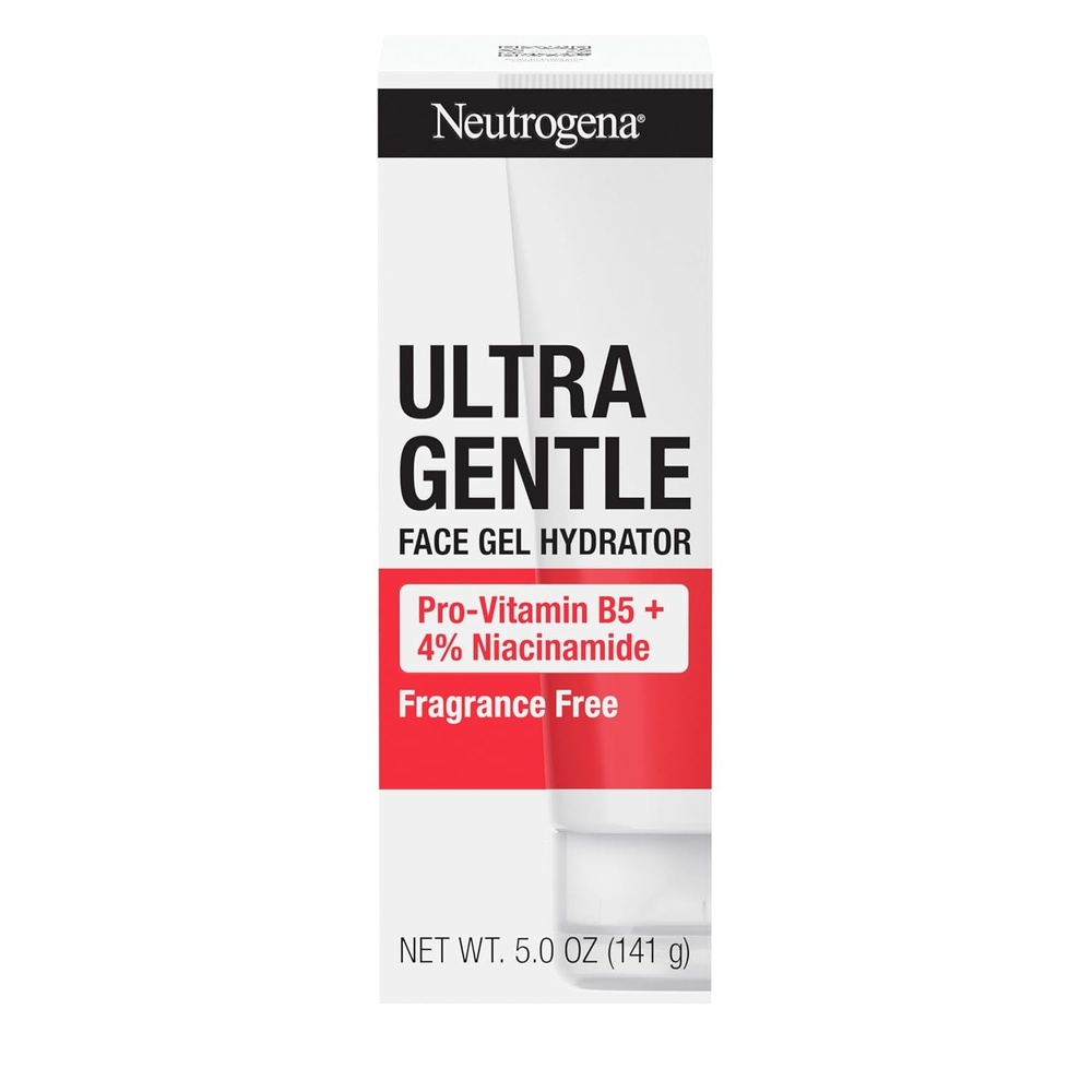 image:imageNeutrogena Ultra Gentle Face Gel Hydrator with ProVitamin B5 amp 4 Niacinamide Designed for AcneProne Skin Lightweight Gel Cream Targets Uneven Skin Tone FragranceFree 50 oz5 Fl Oz Pack of 1