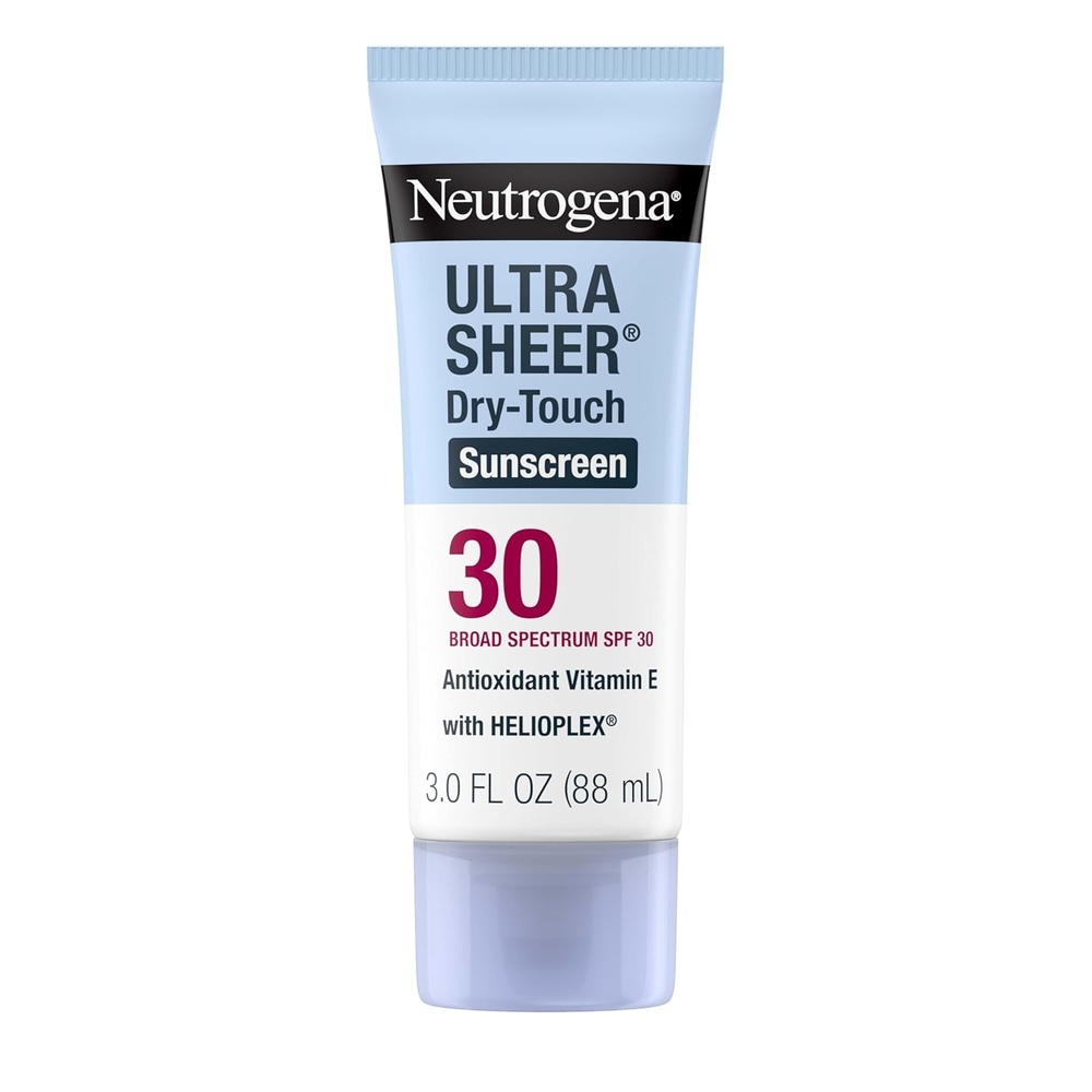 image:imageNeutrogena Ultra Sheer DryTouch Sunscreen SPF 30 for Face amp Body Lightweight Non Greasy Broad Spectrum UVAUVB Protection No White Cast Water Resistant 80 Min Travel Sunscreen Lotion 3 fl oz3 Fl Oz Pack of 1
