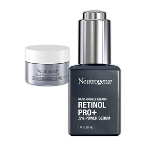 image:imageNeutrogena AntiAging Rapid Wrinkle Repair Retinol Regenerating Cream 05 Oz Mini amp Neutrogena AntiAging Rapid Wrinkle Repair Retinol Pro 05 Power Serum Travel Size 1 Fl Oz