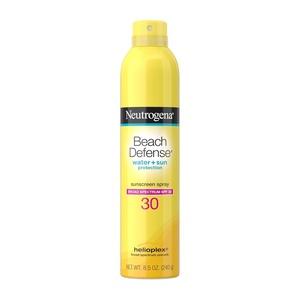 image:imageNeutrogena Beach Defense SPF 30 Sunscreen Spray Broad Spectrum Lightweight amp Fast Absorbing Oxybenzone amp Octinoxate Free Hawaii Act 104 Compliant Face amp Body Sunscreen 85 oz