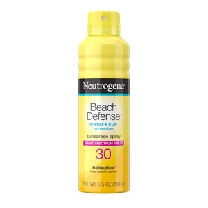 image:imageNeutrogena Beach Defense Sunscreen Spray SPF 70 Broad Spectrum UVA UVB Protection Lightweight Water Resistant up to 80 Minutes OilFree BeachStrength Sun Protection for Whole Family 65 ozSPF 30