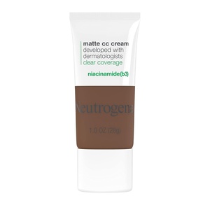 image:imageNeutrogena Clear Coverage Flawless Matte CC Cream FullCoverage Color Correcting Cream Face Makeup with Niacinamide b3 Hypoallergenic Oil Free amp Fragrance Free Sand 1 oz95 Truffle