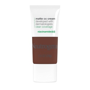 image:imageNeutrogena Clear Coverage Flawless Matte CC Cream FullCoverage Color Correcting Cream Face Makeup with Niacinamide b3 Hypoallergenic Oil Free amp Fragrance Free Sand 1 oz99 Sienna