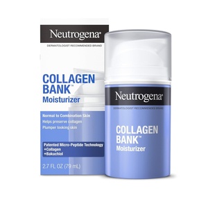 image:imageNeutrogena Collagen Bank Face Moisturizer Daily AntiAging Face amp Neck Firming Collagen Cream Bakuchiol amp MicroPeptides Face Lotion Support Skins Natural Collagen for Visibly Plump Skin 2 floz27 Fl Oz Pack of 1