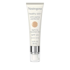 image:imageNeutrogena Healthy Skin AntiAging Perfector Tinted Facial Moisturizer and Retinol Treatment with Broad Spectrum SPF 20 Sunscreen with Titanium Dioxide 60 Medium to Deep 1 fl oz30 Light To Neutral
