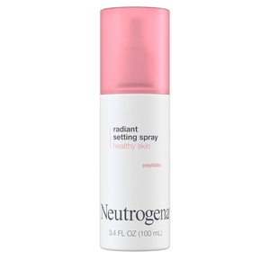 image:imageNeutrogena Healthy Skin Radiant Setting Spray LongLasting Face Mist with Antioxidants amp Peptides Lightweight Hydrating Formula Locks Makeup for Glowing Refreshed Skin 34 fl OzMakeup Setting Spray