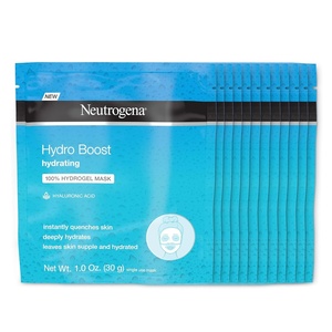 image:imageNeutrogena Hydro Boost Hydrating Face Mask 100 Hydrogel Sheet Moisturizing Instantly Quench Dry Skin Gentle Noncomedogenic Skin Care Mask 12 pack of 1 oz1 Ounce Pack of 12