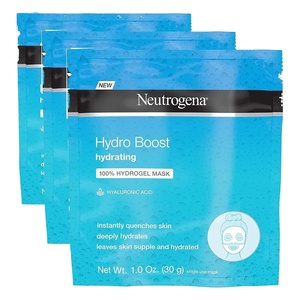 image:imageNeutrogena Hydro Boost Hydrating Face Mask 100 Hydrogel Sheet Moisturizing Instantly Quench Dry Skin Gentle Noncomedogenic Skin Care Mask 12 pack of 1 oz1 Ounce Pack of 3