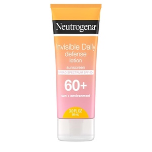 image:imageNeutrogena Invisible Daily Defense Sunscreen Lotion Broad Spectrum SPF 60 OxybenzoneFree amp WaterResistant Sun amp Environmental Aggressor Protection Antioxidant Complex 30 fl oz