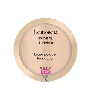 image:imageNeutrogena Mineral Sheers Lightweight Loose Powder Makeup Foundation with Vitamins A C amp E Sheer to Medium Buildable Coverage Skin Tone Enhancer Face Redness Reducer Nude 4019 oz10 Classic Ivory