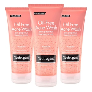 image:imageNeutrogena OilFree Acne Face Wash Pink Grapefruit Foaming Scrub  Facial Cleanser with Salicylic Acid for Clear Skin Exfoliating Acne Treatment for Oily Face 67 fl oz 3Pack67 Fl Oz Pack of 3