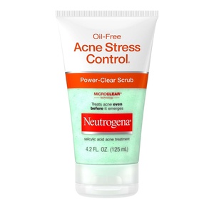 image:imageNeutrogena OilFree Acne Stress Control PowerClear Scrub 2 Salicylic Acid for AcneProne Skin Exfoliating Daily Facial Scrub 42 fl oz4 Fl Oz Pack of 1