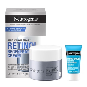 image:imageNeutrogena Rapid Wrinkle Repair Retinol Face Moisturizer AntiAging Face Cream with Retinol amp Hyaluronic Acid 17 oz  Trial Size Hydro Boost Facial Cleanser 05 fl oz