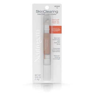 image:imageNeutrogena SkinClearing Blemish Concealer Face Makeup with Salicylic Acid Acne Medicine NonComedogenic and OilFree Concealer Helps Cover Treat amp Prevent Breakouts Light 1005 oz15 Medium