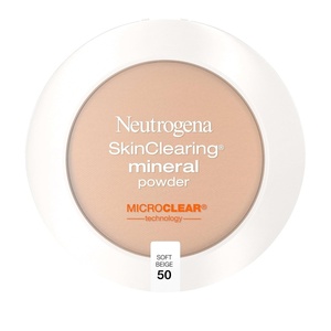image:imageNeutrogena SkinClearing Pressed Mineral Powder Compact for Acne Prone Skin Oil Absorbing Acne Makeup with Salicylic Acid helps to Cover Treat amp Prevent Breakouts Soft Beige 50 38 oz050 Soft Beige