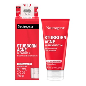image:imageNeutrogena Stubborn Acne AM Face Treatment with 25 Micronized Benzoyl Peroxide Acne Medication OilFree Daily Facial Treatment Reduces Size amp Redness of Breakouts ParabenFree 20 oz  252 Ounce Pack of 1