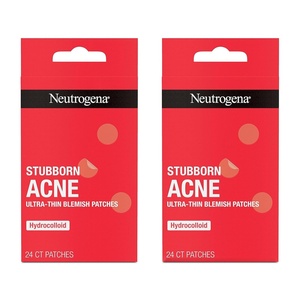 image:imageNeutrogena Stubborn Acne Blemish Patches UltraThin Hydrocolloid Acne Patch Absorbs Fluids amp Removes Impurities To Help Pimples Look Smaller After One Use 2 x 24 Patches 48 Patches48ct 2 pack of 24ct