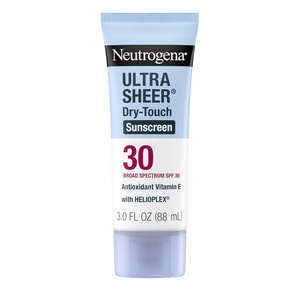 image:imageNeutrogena Ultra Sheer DryTouch Sunscreen SPF 30 for Face amp Body Lightweight Non Greasy Broad Spectrum UVAUVB Protection No White Cast Water Resistant 80 Min Travel Sunscreen Lotion 3 fl oz3 Fl Oz Pack of 1